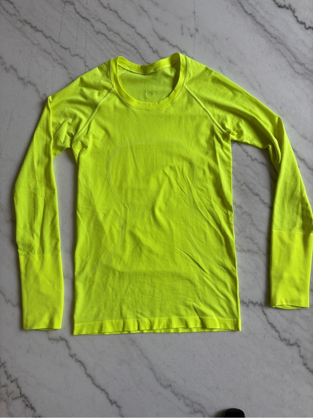 lululemon athletica Swiftly Neon Yellow Performance Long Sleeve - 6